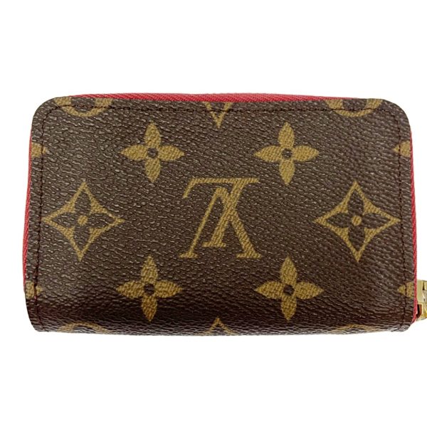 198750 4 Louis Vuitton Monogram Multicult Card Case Brown Fuchsia