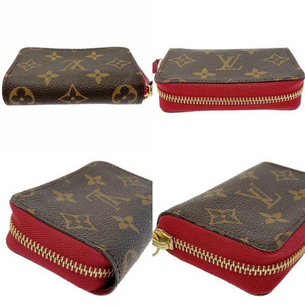 198750 5 Louis Vuitton Monogram Multicult Card Case Brown Fuchsia