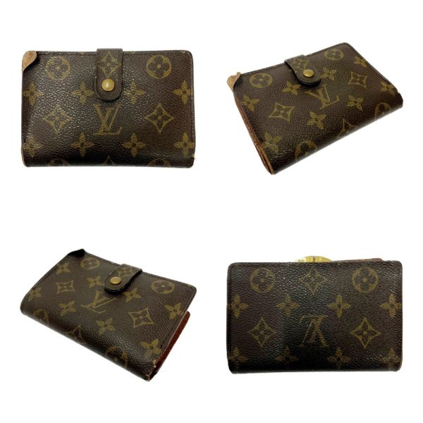 199091 5 Louis Vuitton Monogram Wallet 3 Piece Set Brown Long Wallet