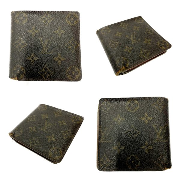 199091 8 Louis Vuitton Monogram Wallet 3 Piece Set Brown Long Wallet