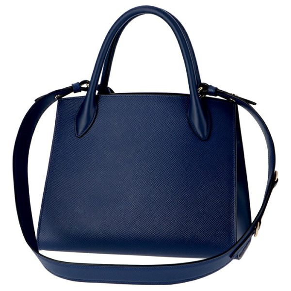 1ba156ooo2erx016 2 PRADA Saffiano Monochrome 2WAY Tote Bag Navy Blue