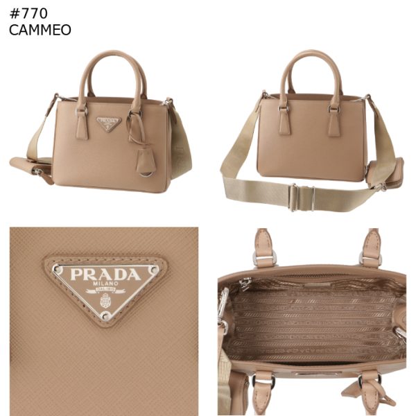 1ba296v21nzv 9 PRADA Galleria Saffiano Mini Logo Belt Tote Bag