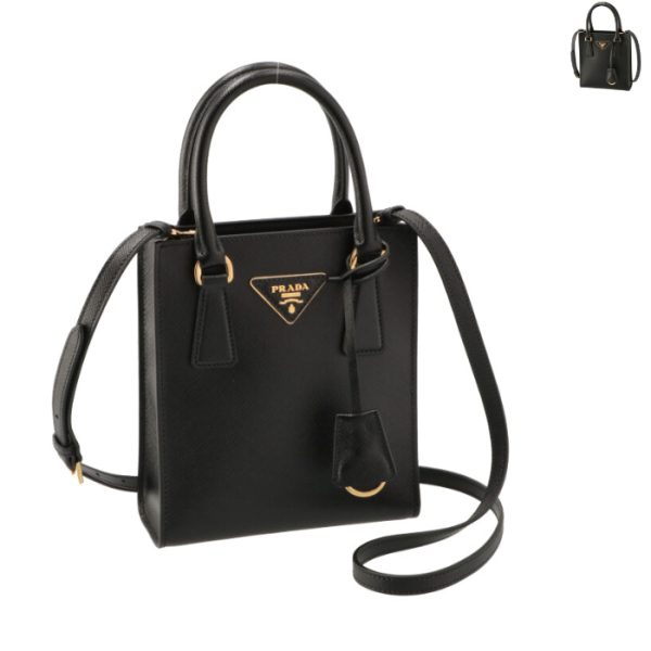 1ba358ooonzv PRADA Saffiano Triangle Square Mini Bag