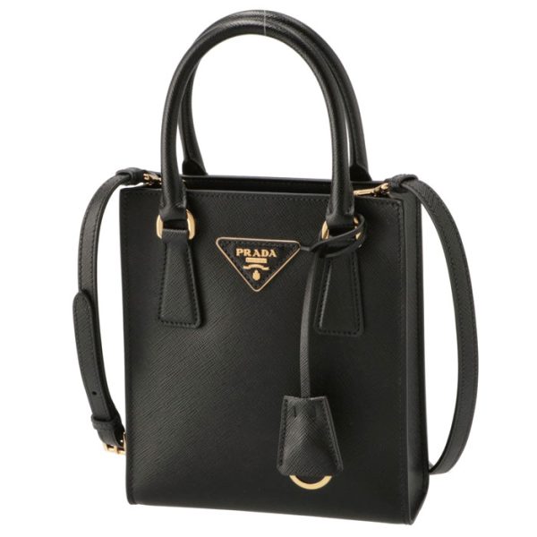 1ba358ooonzv 1 PRADA Saffiano Triangle Square Mini Bag