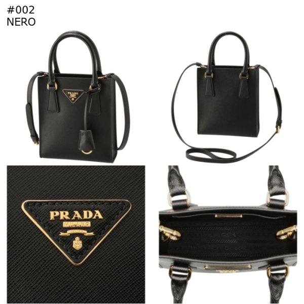 1ba358ooonzv 9 PRADA Saffiano Triangle Square Mini Bag