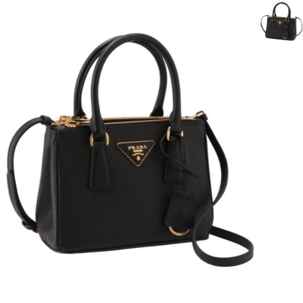 1ba906oomnzv PRADA Galleria Saffiano Micro Tote Bag