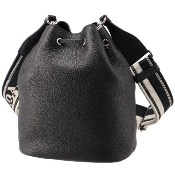 1be0603oo2dkv 2 PRADA Logo Belt Drawstring Bucket Bag