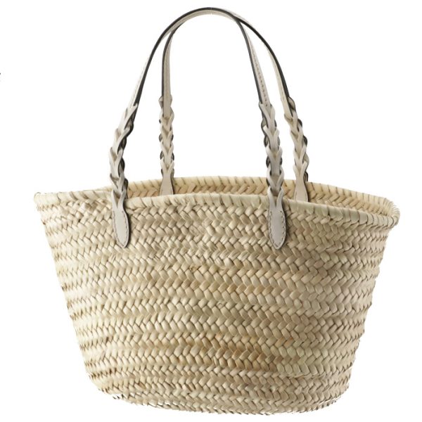 1bg314ooo2dijn86 2 PRADA Woven Palm Basket Bag White