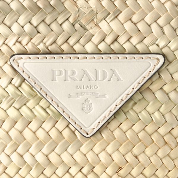 1bg314ooo2dijn86 4 PRADA Woven Palm Basket Bag White