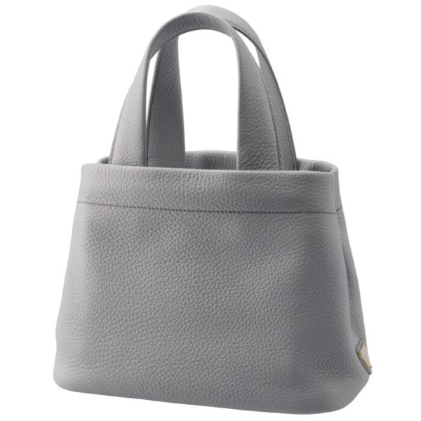 1bg390olo2dkv591 2 PRADA Small Leather Tote Bag Blue Gray