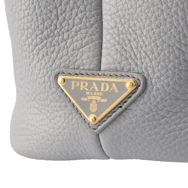 1bg390olo2dkv591 6 PRADA Small Leather Tote Bag Blue Gray