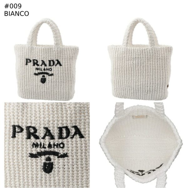 1bg422ool2c2t 9 PRADA Crochet Triangle Tote Bag