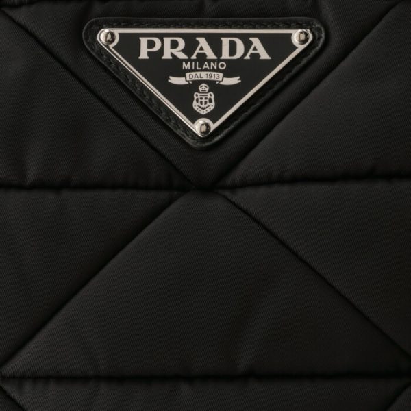 1bg435ooordjn002 4 PRADA Medium Padded Nylon Tote Bag Black