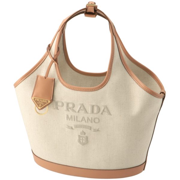 1bg471oah2dli 1 PRADA Tote Bag Linen Blend Medium Shopping Bag