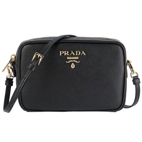 1bh036ooonzv002 PRADA Saffiano Crossbody Shoulder Bag Black