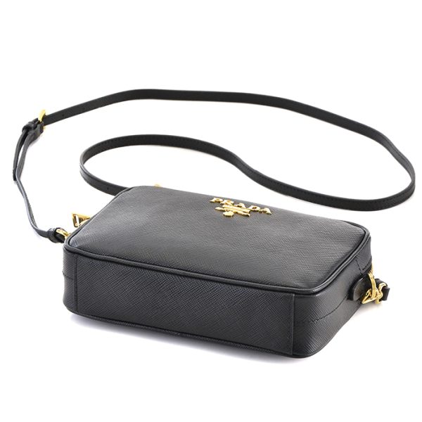 1bh036ooonzv002 3 PRADA Saffiano Crossbody Shoulder Bag Black