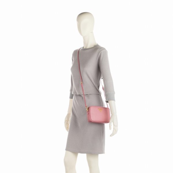 1bh036ooonzv442 6 PRADA Saffiano Crossbody Bag Pink