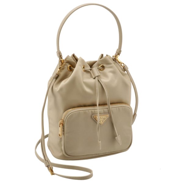 1bh038ooorv44f24 PRADA Duet Nylon Mini Bag Beige