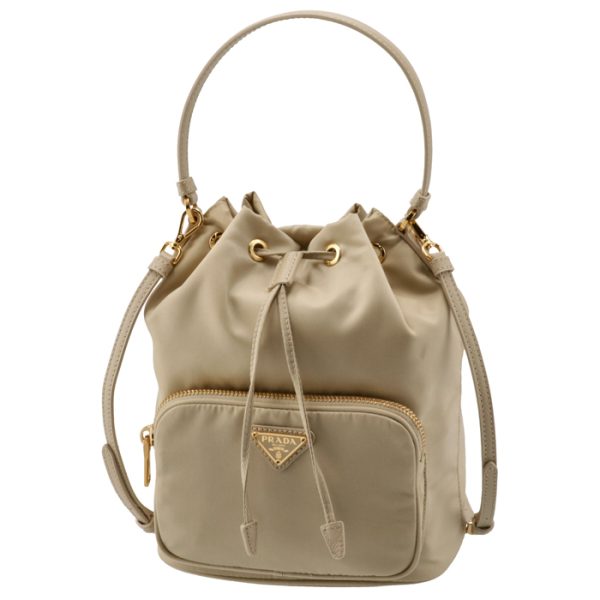 1bh038ooorv44f24 1 PRADA Duet Nylon Mini Bag Beige