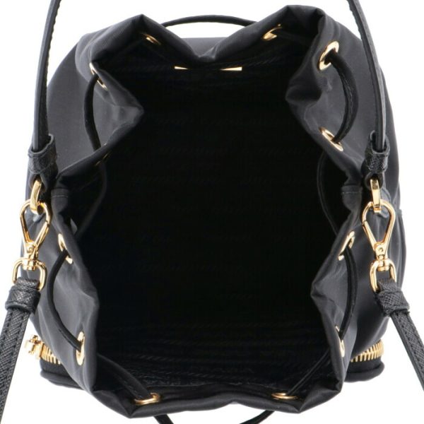 1bh038ooov44002 5 PRADA Drawstring Nylon Mini Bag Black