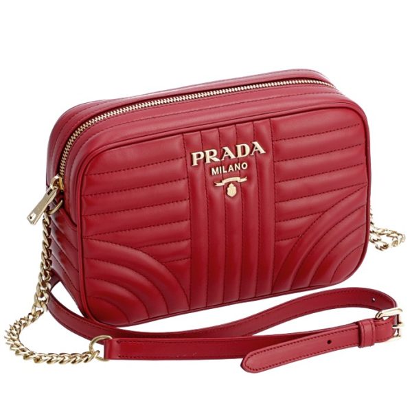 1bh083ioi2d9127w PRADA Diagram Crossbody Bag Red