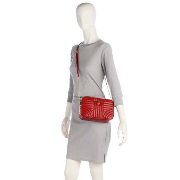 1bh083ioi2d9127w 7 PRADA Diagram Crossbody Bag Red