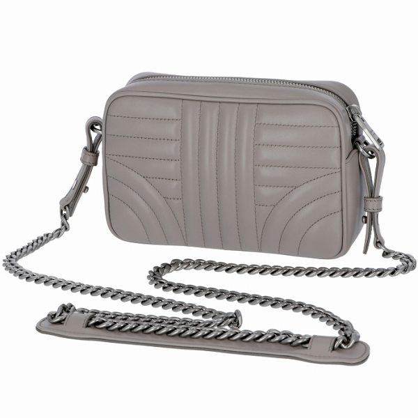 1bh084coi2d91ch4 2 PRADA Diagram Chain Crossbody Bag Gray