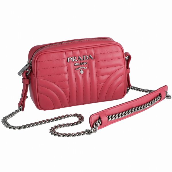 1bh084coi2d91plg PRADA Saffiano Diagram Crossbody Bag Pink