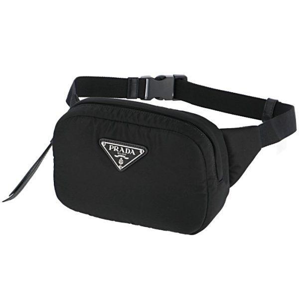 1bl025ooo2ccj002 1 PRADA Belt Bag Padded Nylon Waist Pouch Black