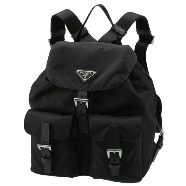 1bz677ooov44002 1 PRADA Nylon VELA Backpack Black