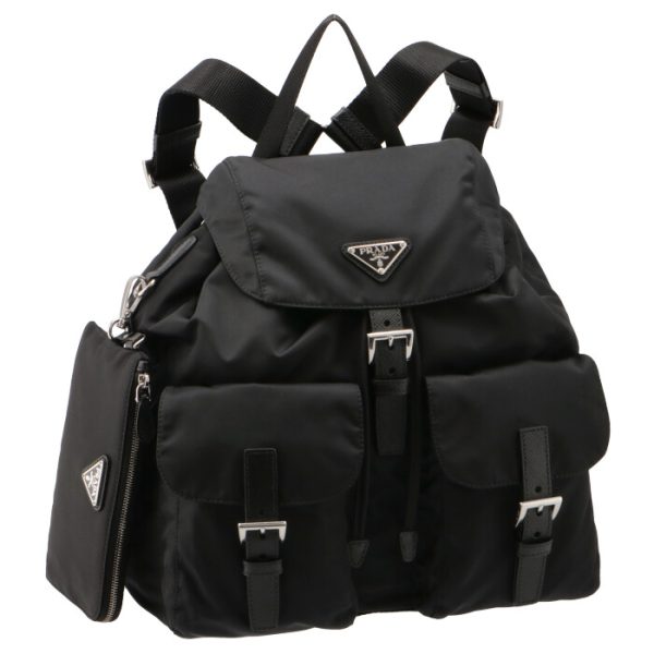 1bz811otorv44002 PRADA Nylon Backpack with Triangle Logo Pouch