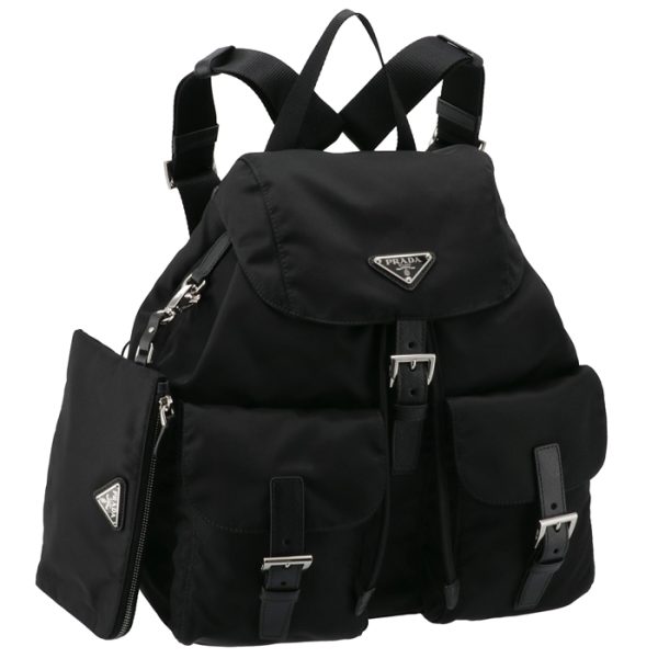 1bz811otov44002 PRADA Nylon VELA Backpack with Pouch