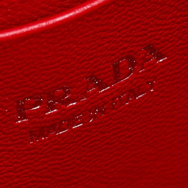 1dh0102b0x68z 6 PRADA Diagram Chain Crossbody Bag Red