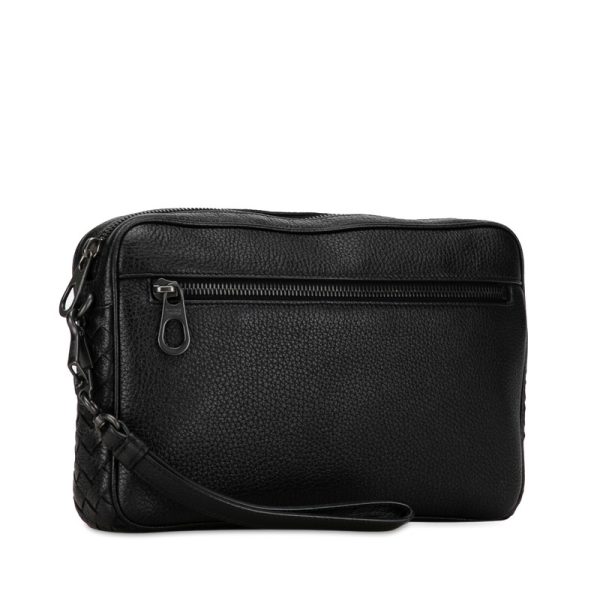 1dtamtjt6kkyxcnp 2 Bottega Veneta Intrecciato Clutch Bag Black Leather