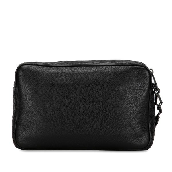 1dtamtjt6kkyxcnp 3 Bottega Veneta Intrecciato Clutch Bag Black Leather