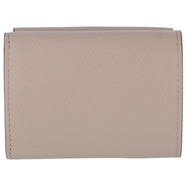 1mh021qwa236 2 PRADA Trifold Wallet Mini Wallet Ladies Saffiano Beige