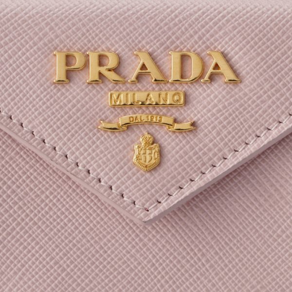 1mh021zlpvnm 3 PRADA Saffiano Bicolor Mini Wallet Pink