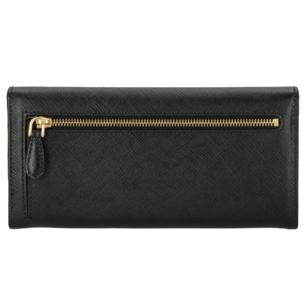 1mh132qwa002 2 PRADA Saffiano Bifold Long Wallet Black