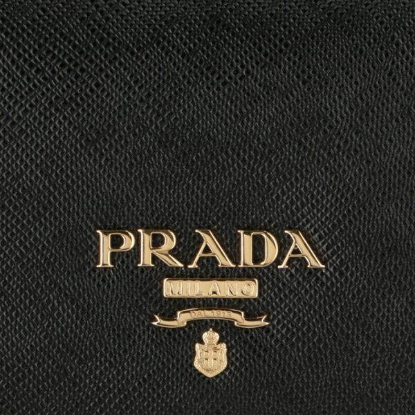 1mh132qwa002 3 PRADA Saffiano Bifold Long Wallet Black