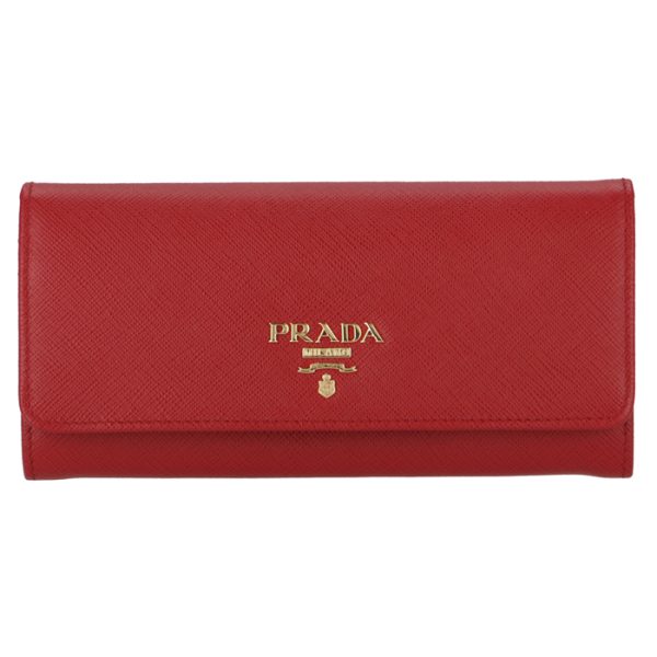 1mh132qwa68z 1 PRADA Embossed Calfskin Bifold Long Wallet