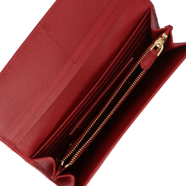 1mh132qwa68z 5 PRADA Embossed Calfskin Bifold Long Wallet