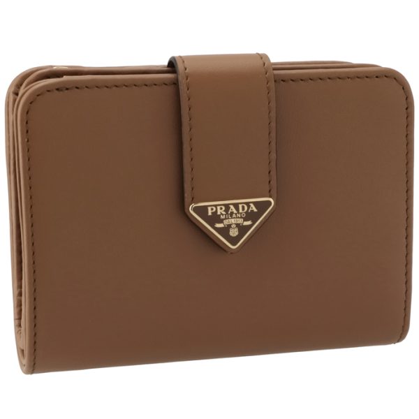 1ml0182cnp046 PRADA Ladies Tab Compact Bifold Wallet