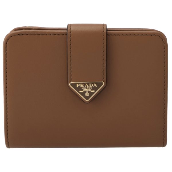 1ml0182cnp046 1 PRADA Ladies Tab Compact Bifold Wallet