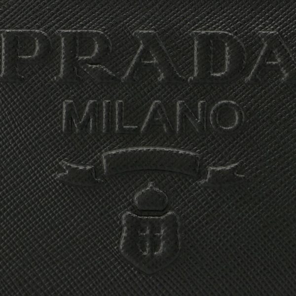 1ml0182d1q002 3 PRADA Womens Saffiano Bifold Wallet Black