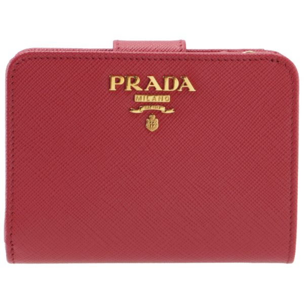 1ml018qwa 1 PRADA Womens Saffiano Mini Wallet