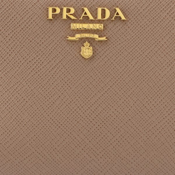 1ml018zlp 3 PRADA Bifold Saffiano Bicolor Compact Wallet