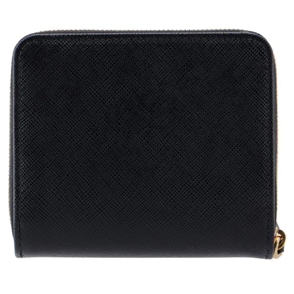 1ml036qwa002 2 PRADA Saffiano Folding Wallet Black