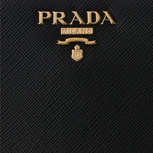 1ml036qwa002 3 PRADA Saffiano Folding Wallet Black