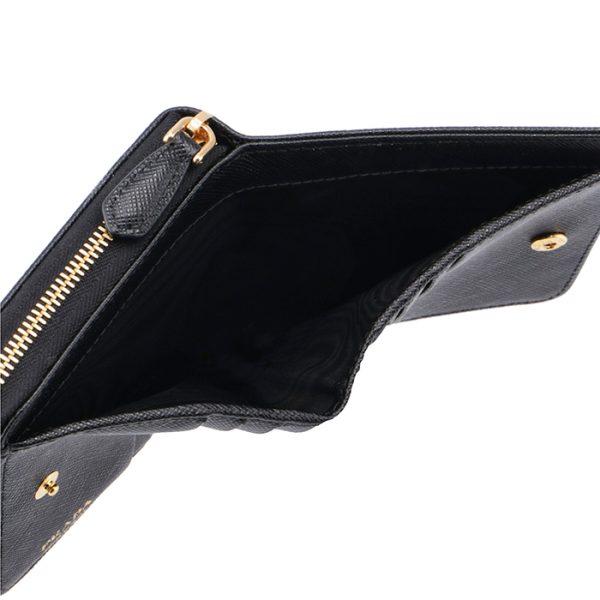 1ml036qwa002 5 PRADA Saffiano Folding Wallet Black