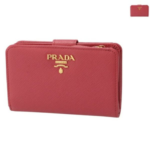 1ml225qwa PRADA Bifold Saffiano Metal Wallet